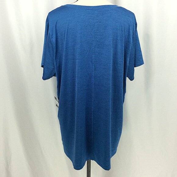 NWT Eddie Bauer Resolution T-Shirt Womens Plus Size 2X Blue Short Sleeve - Picture 3 of 8